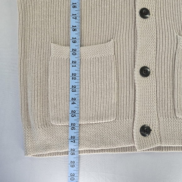 NWT Men's Grayers Shawl Collar Shaker Stitch Cardigan Sweater Size M - Picture 6 of 6